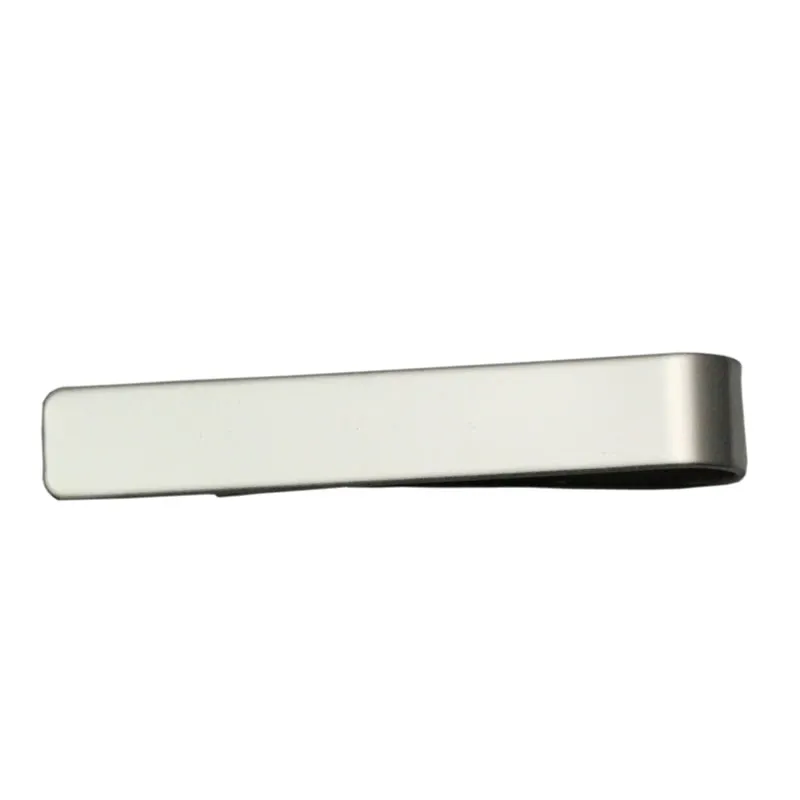 Beadsnice Rostfritt stål Skinny Tie Clip Mens Tie Bar Julklapp till honom Matte finish och stål Originalfärg för att välja grossist