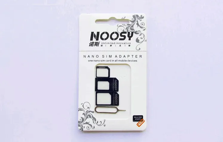 NOOSY Nano Sim / Mikro Sim / Tüm Akıllı Telefon Mobil Cihazlar için Standart Sim Kart Dönüştürücü Nano Sim Adaptör