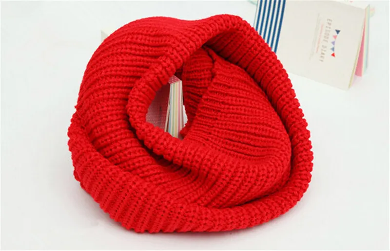 Neckerchief Women Men Unisex Winter Warm Knitted Neck Circle Long Scarf Infinity Shawl Wrap 