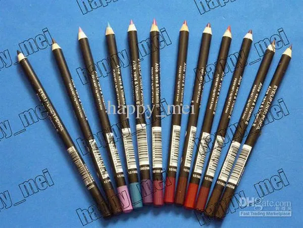 Free Shipping ePacket New Professional Makeup Eyeliner & Lip liner Pencil!12 Colors