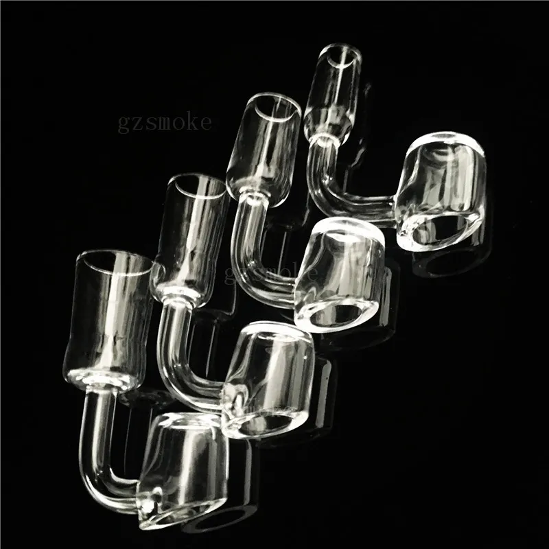 Nargile için kuvars banger 4mm kalınlığında kuvars tırnak 90 derece Honeybuckets Yağ Bubbbler Erkek Domuness 18mm 14mm Kadın Dab Teçhizat Sigara Aksesuarları Kristal