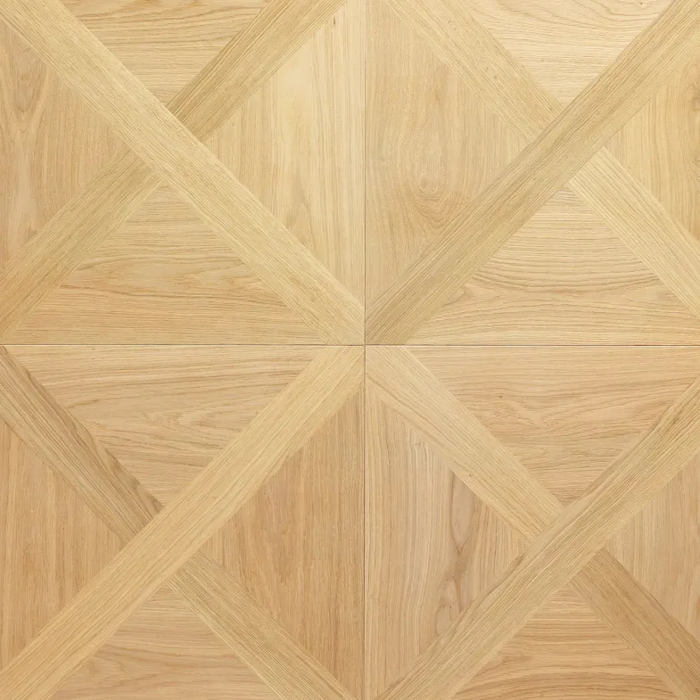 Niestandardowe białe dąb podłogowe podłogowe podłogowe drewniane podłogi Versailles zaprojektowane skrzydła wielokąt dekoracyjny birmański teblack orzech włoski brzoza Merbau naturalny olej