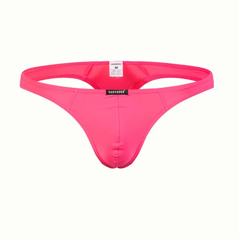 Męskie g-strings męskie bolesne stringi Mężczyzn Ice jedwabne majtki Męskie micro tanga hombre smyt heren seksowne mikro tanga bikini Lencer276w