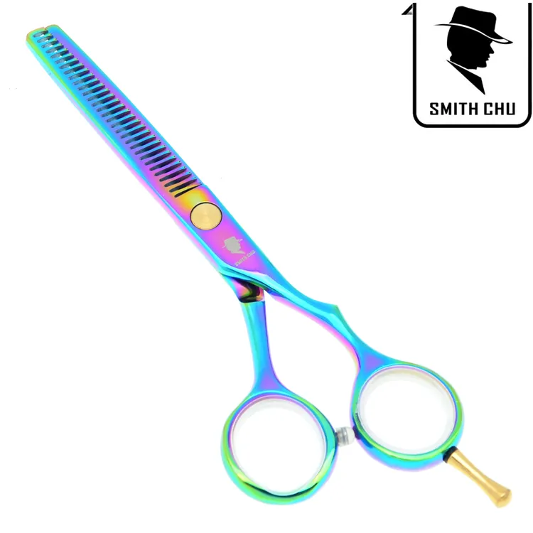 5.5 pouces SMITH CHU Nouveau Ciseaux De Cheveux En Acier Inoxydable Ciseaux De Cheveux Amincissant Ciseaux De Coiffeur Barber Styling Outils Livraison Gratuite, LZS0032