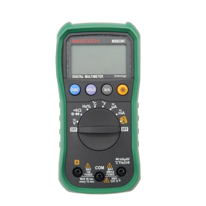 Freeshipping Digitalmultimeter AC DC Spannung Strom Kapazität Frequenz Temperatur Tester Auto Range Handheld 3 3/4