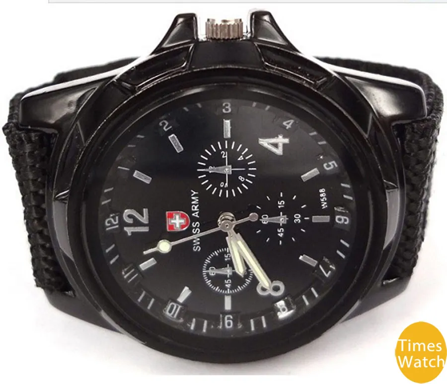 트렌드 스포츠 남성 시계 SPORT MILITARY STYLE WRIST WATCH SWISS ARMY 쿼츠 시계 송료 무료