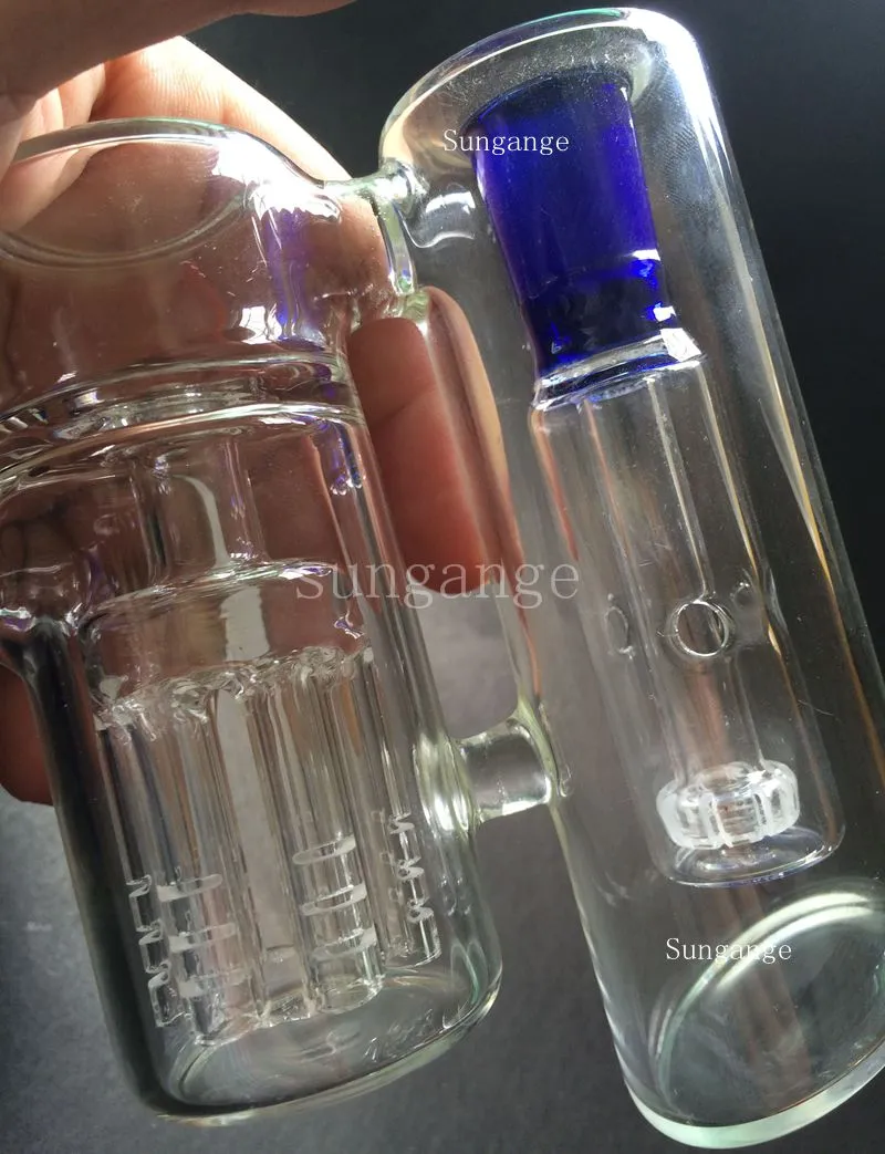 Inline Glass Water Percolator Ash Catcher Pipe Bong Accessoire 14.5MM-14.5MM / 18.8MM-18.8MM Assorties livraison gratuite