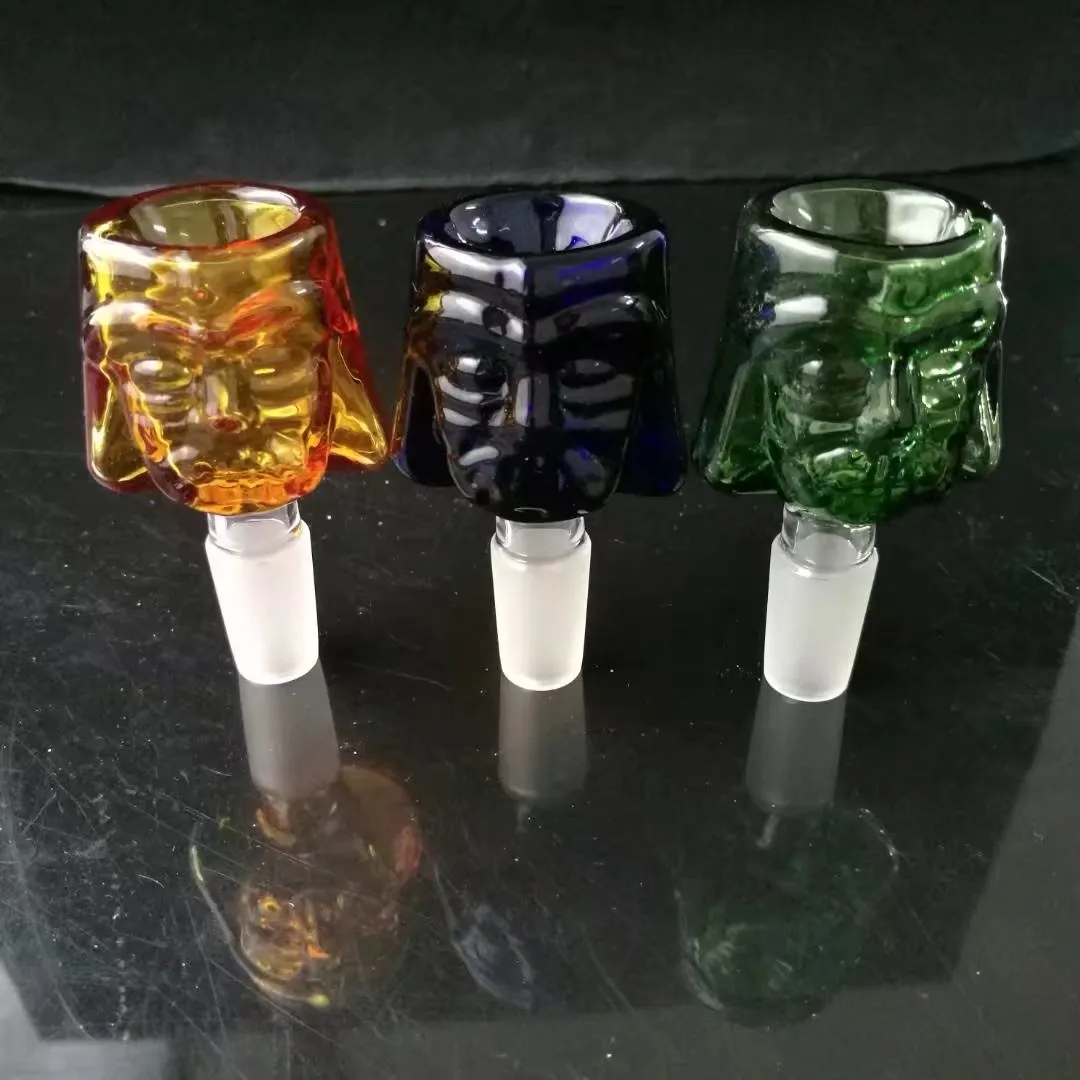 Der neue Ghost Head Großhandel Glasfarbe Blister, Bongs Ölbrenner Glaspfeifen Wasserpfeifen Glaspfeife Bohrinseln Rauchen Kostenloser Versand