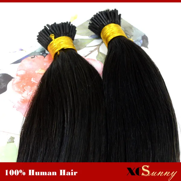 XCSUNNY Ben İpucu Keratin Fusion Saç Uzantıları 1g 18 "20" Sarışın 100% İnsan Saç Uzantıları Sopa Ucu Saç Uzantıları 100 g / pk