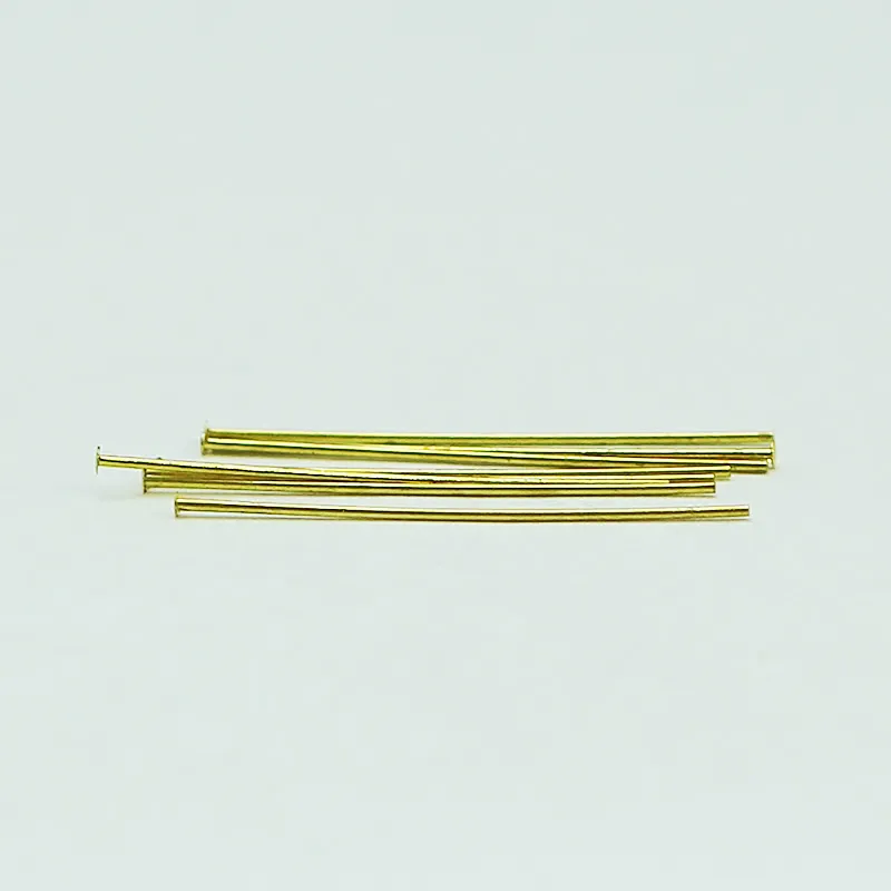 BeadSnice Vergulde Messing Hoofd Pin voor Sieraden Maken Flat Head Straight Pins Sieraden Bevindingen Groothandel ID 12927