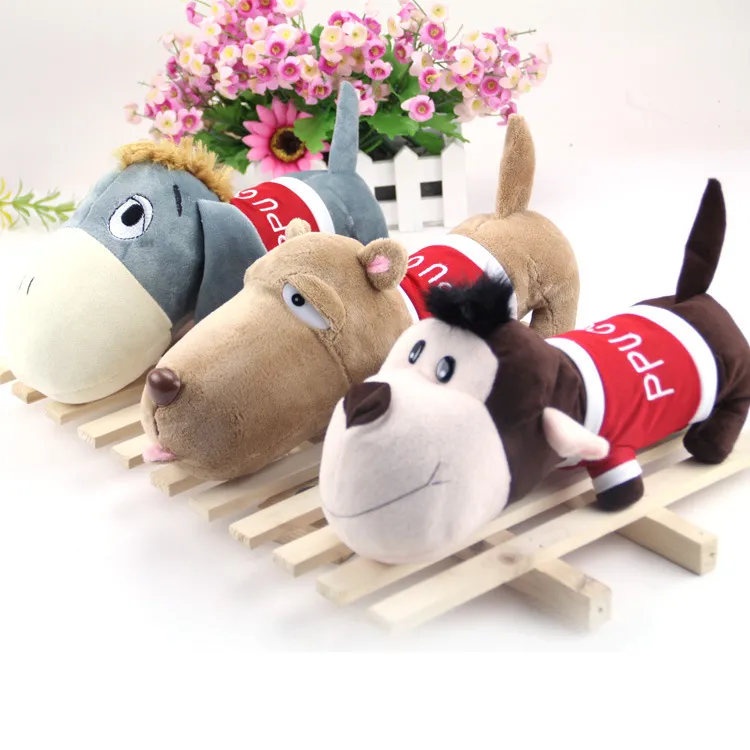 Lovely Cartoon Plush Toy, Creative Stuffed Animal Toy, Cute Dog, Donkey and Monkey for Wedding, Birthday Gifts, Claw Machine, Car Decoration