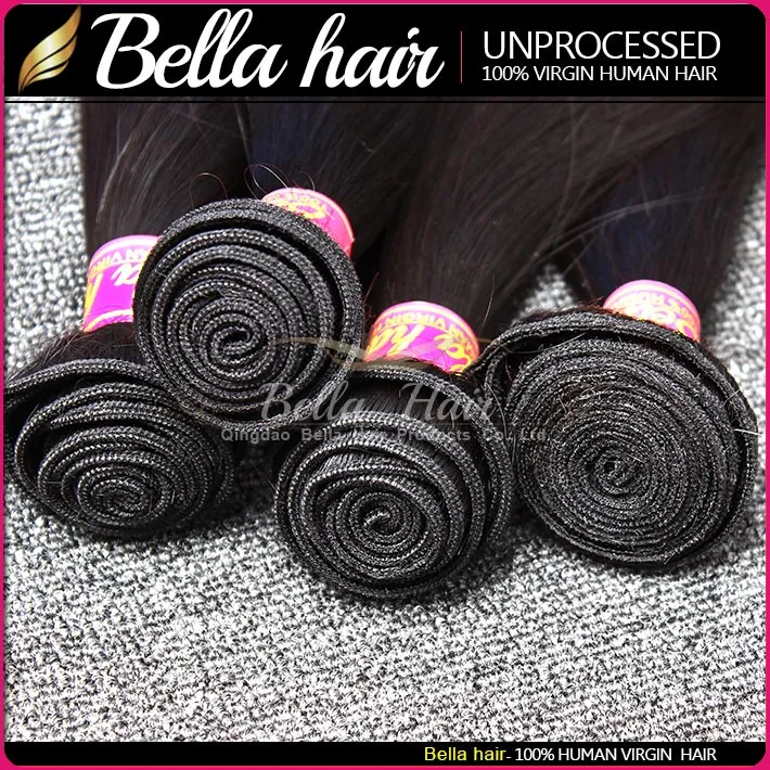 Unprocessed Natural Color Indian Hair Weft 9A Dyeable Silky Straight Human Hair Extensions 