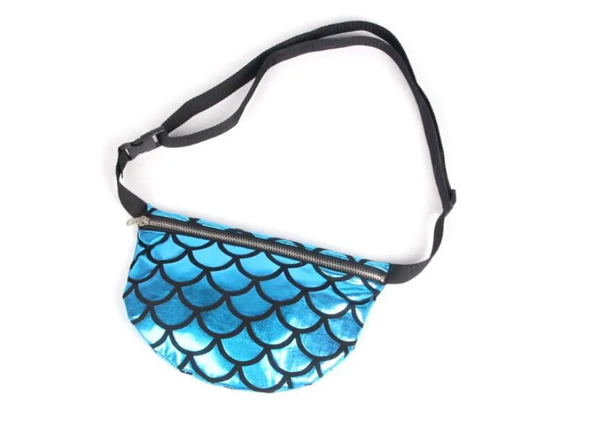 Women Waist Bag Pack Belt Mermaid Purse Multi Functional Waist Pouch Evening Fish Scale Storage Bags Money Phone Pouch