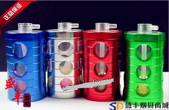 Free shipping wholesale Hookah - metal Hookah [Yiping small 3 hole hookah], color random delivery