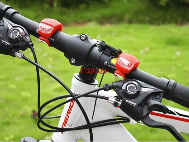 2 LED Bicycle Light Lamp Silicone Rear Back Light Wheel Waterproof Safety Bike 2LED Light,