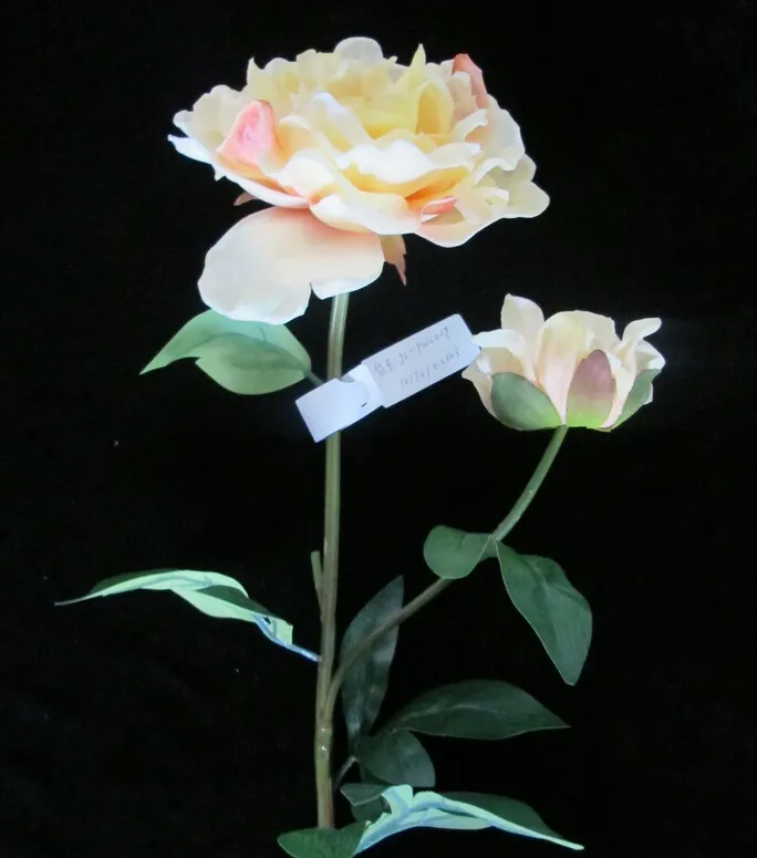 Sztuczne kwiaty wysokiej jakości piwonia kwiat kwiat sztuczny piwonia czysta ręcznie wykonana szeroki kwiat 72 cm wysoko