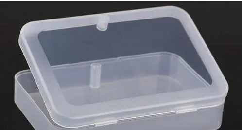 100 Uds. Caja de plástico transparente para naipes, cajas de almacenamiento de PP, caja de embalaje, ancho de tarjetas inferior a 6cm5239191