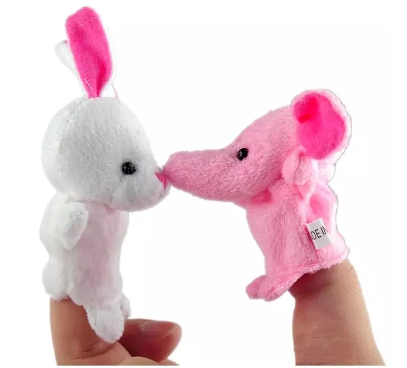 Animal Finger Puppet Baby Kids Plush Toys Cartoon Child Favor Puppets For Bedtime Stories Kid Christmas Gift