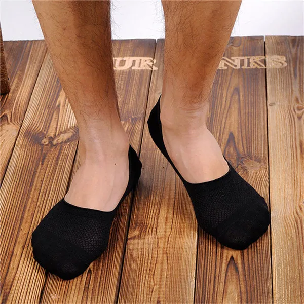 New High Qualtiy Summer Men's Invisible Socks Net Loafer Boat Anti Slip Socks Shiping244D