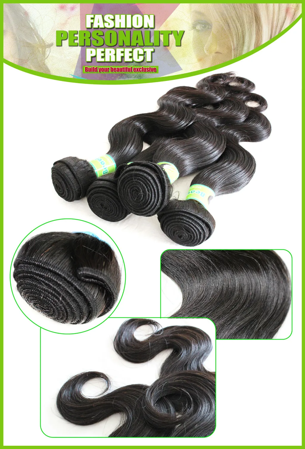 Tessuto brasiliano capelli Acquista 3 pezzi di capelli Ottieni una chiusura in pizzo Estensione dei capelli umani mongoli peruviani indiani malesi non trasformati9838127