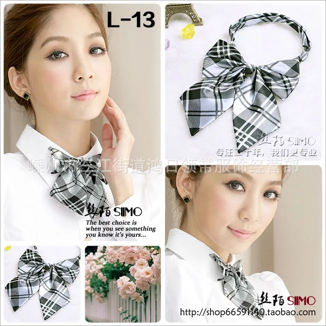 Женский бабочник 32 цвета Professional Bowknot для школьного банка Отель Униформа Платье Lady Bowtie Electie Free Fedex TNT