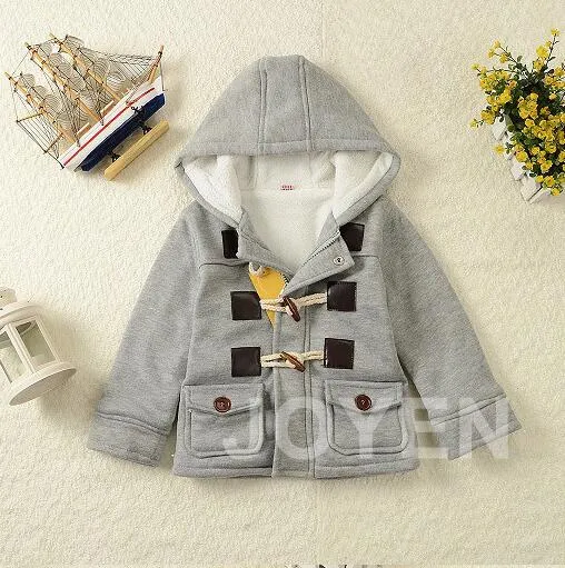 New Baby Boys Jacket Winter Clothes Outerwear Coat Cotton Thick Kids Clothes Children Clothing With Hooded