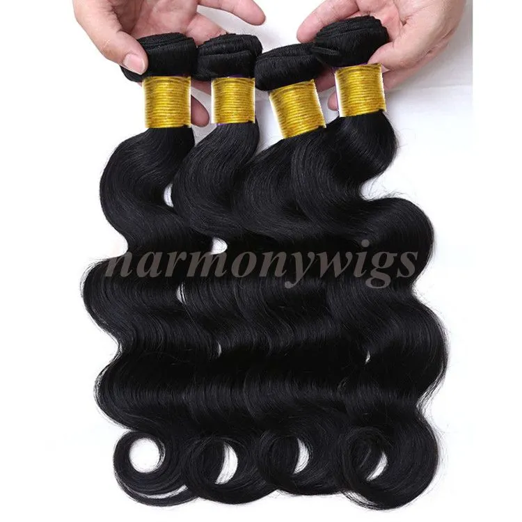 Virgin Peruvian Hair Hundles Human Hair Weaves Wefts Body Wave 100% obearbetade brasilianska indiska mongoliska kambodjanska mänskliga hårförlängningar