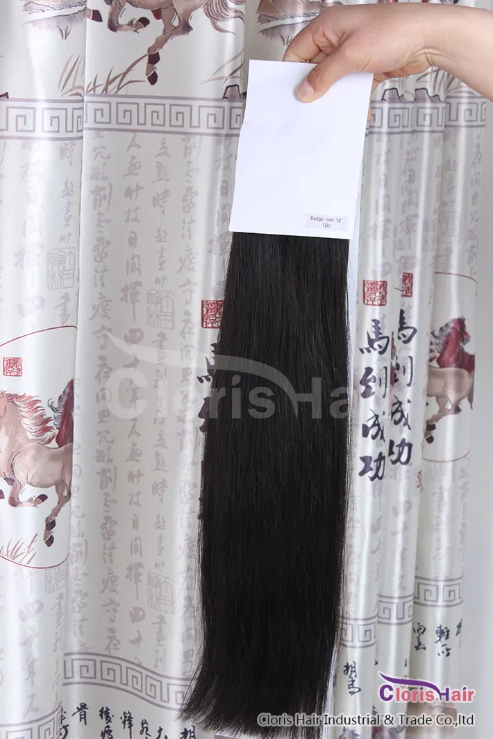 Znakomite 50G 1b Naturalny czarny jedwabisty prosty brazylijski Brazylijski Remy Micro RingLoop BEAD Human Hair Extensions 05GS16quot 18quot 2206150