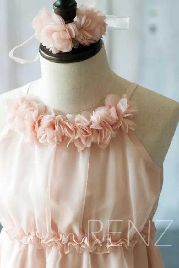 bridesmaid dresses for large bust BABARONI Tulle Junior Bridesmaid Dresses Satin Top Glamourous Bowknot Candy Pink, Candy Pink / J4