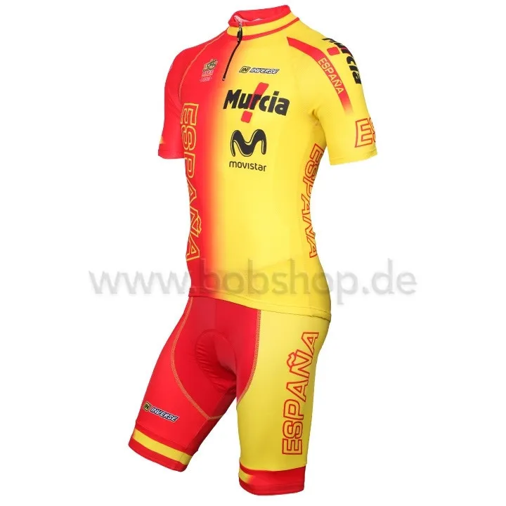 Wholesale SPANISH NATIONAL TEAM 2015 Short Sleeve Cycling Jersey