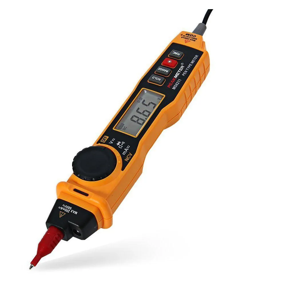 MS8211 NCV AC DC Current Voltage Resistance Diode Connectivity Multitester Pen Type Digital Multimeter-12