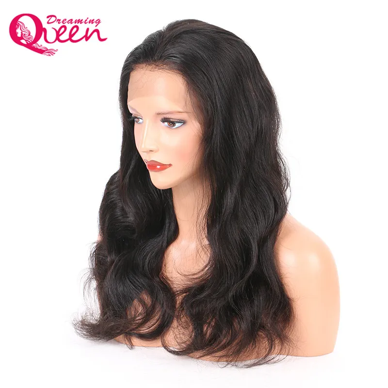 Brazilian Human Hair Body Wave Full Lace Wigs Virgin Hair Glueless Natural Colour Full Lace Wigs For Black Women With Baby Hair