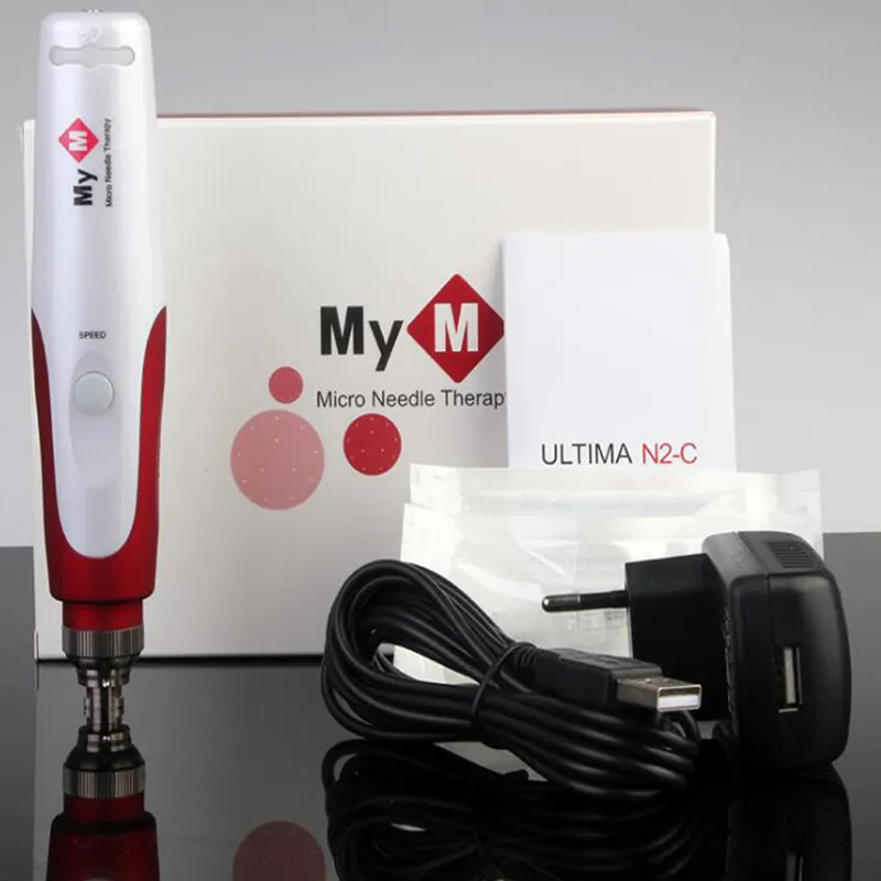 MyM Derma Pen Electric N2-C Derma Pen stempel Auto Micro Igła Roller Anti Aging Therapy Wand