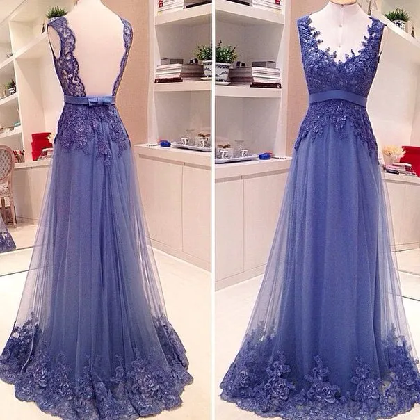 2015 Backless Evening Dress