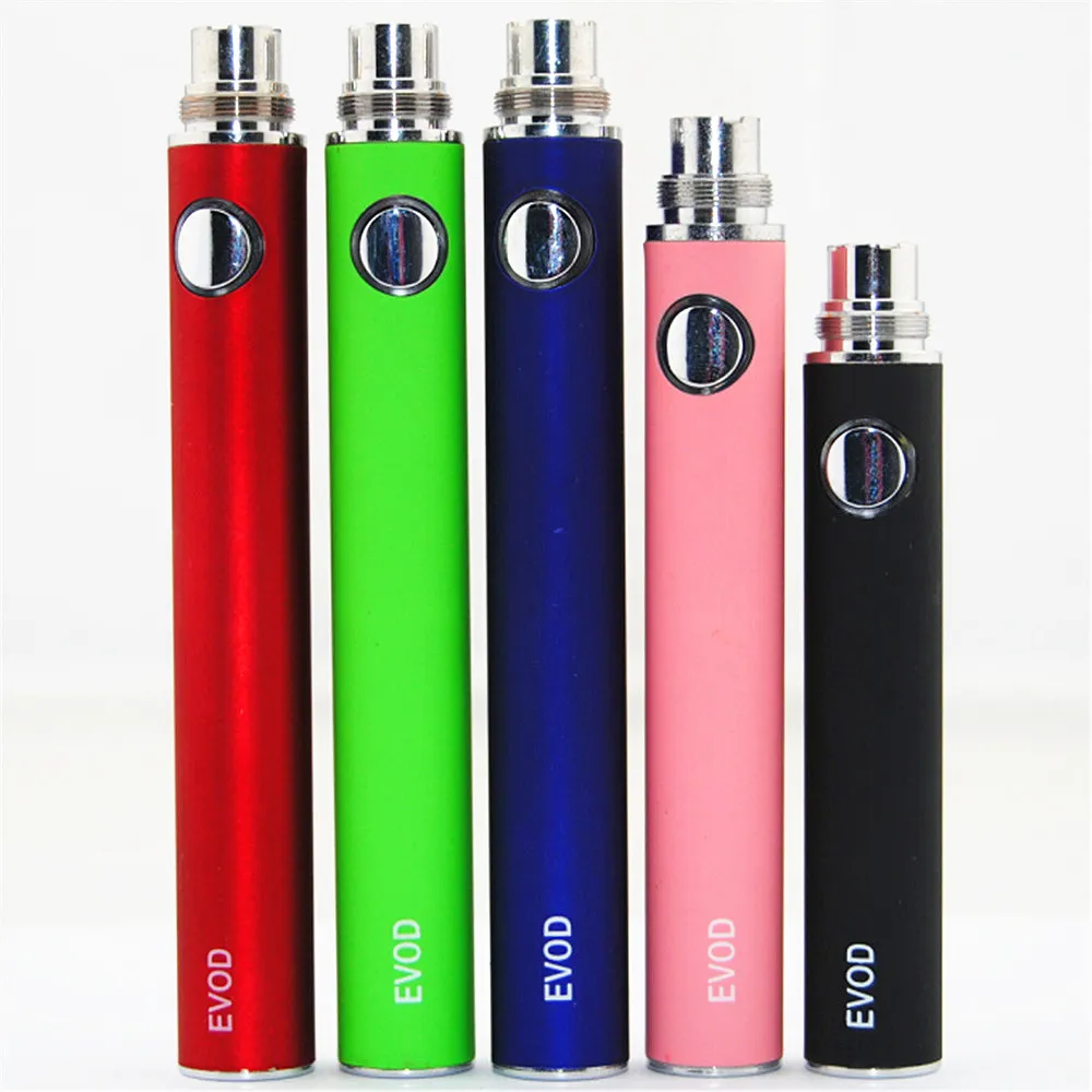 e Cigaretter Batteri Evod Vaporizers för elektronisk cigarett 650mAh 900mAh 1100mAh Batterier passar alla serie EGO Vapes Pennor CE4 CE5 MT3