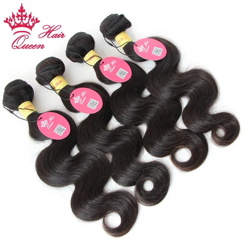 Queen Hair Boutique Officielle Péruvienne Vierge Corps Vague lot 100gpcs 12 28 Cheveux Tisse extensions de tissage de Cheveux Humains Rapide Shippin6138901