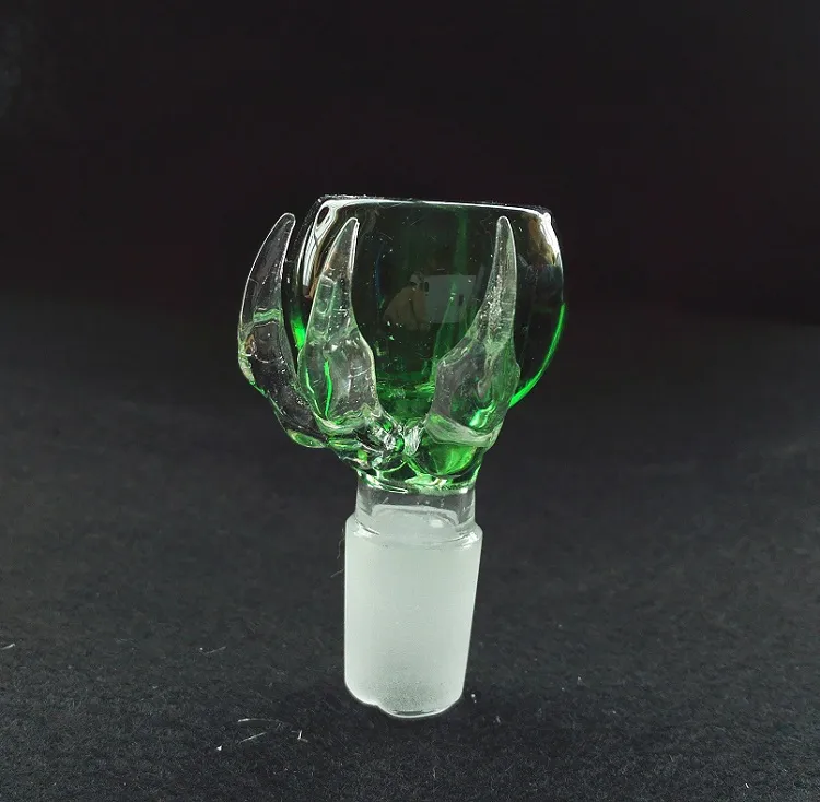 Thick dragon claw glass bowl 14.4mm 18.8mm male and female joint for glass bongs water pipes free DHL