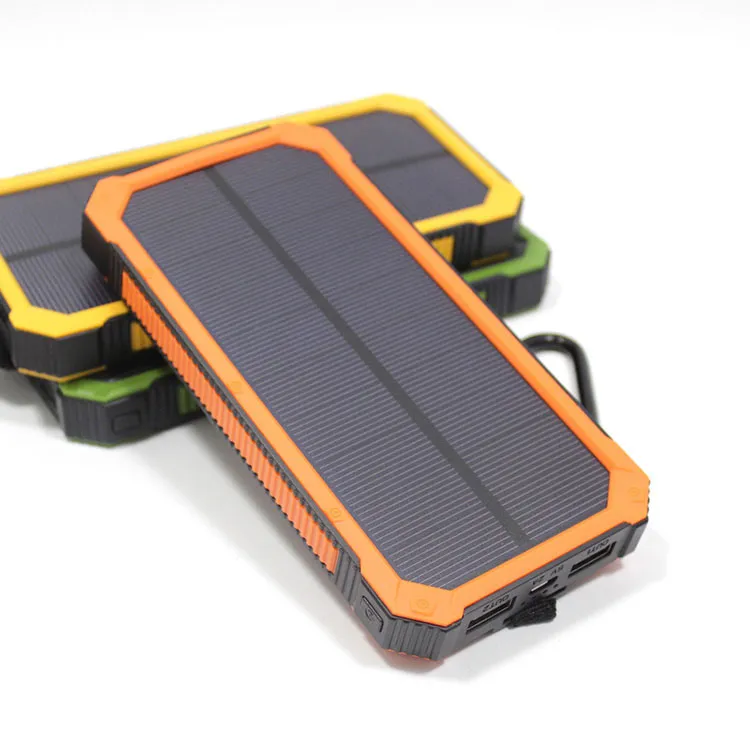 20000mAh Novel Solar Power Bank Highlight LED Solar Power Banks 2A Output Cell Phone Portable Charger Solar Powerbank