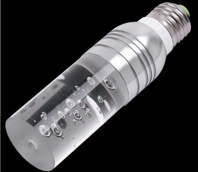 Zmiana kolorów LED E27 E26 3W RGB Lights AC85-265V 16 Kolory Zmień Crystal Led Culble Light z 24 Klucze Pilot Pilot Darmowa Wysyłka