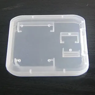 Nowy Przydatny 2 w 1 Przezroczysty Biały Plastikowy pudełko dla TF Micro SD Karta pamięci Posiadacz Karty Pamięć Pamięć Przenośna