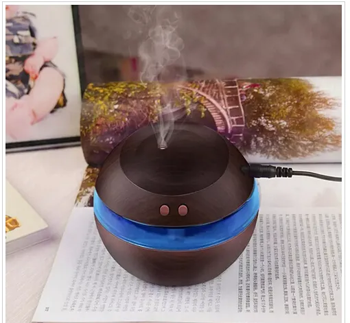 Humidificateur à ultrasons Aroma Diffuseur Diffuseur brumisateur avec lumière LED 300 ml USB Livraison gratuite