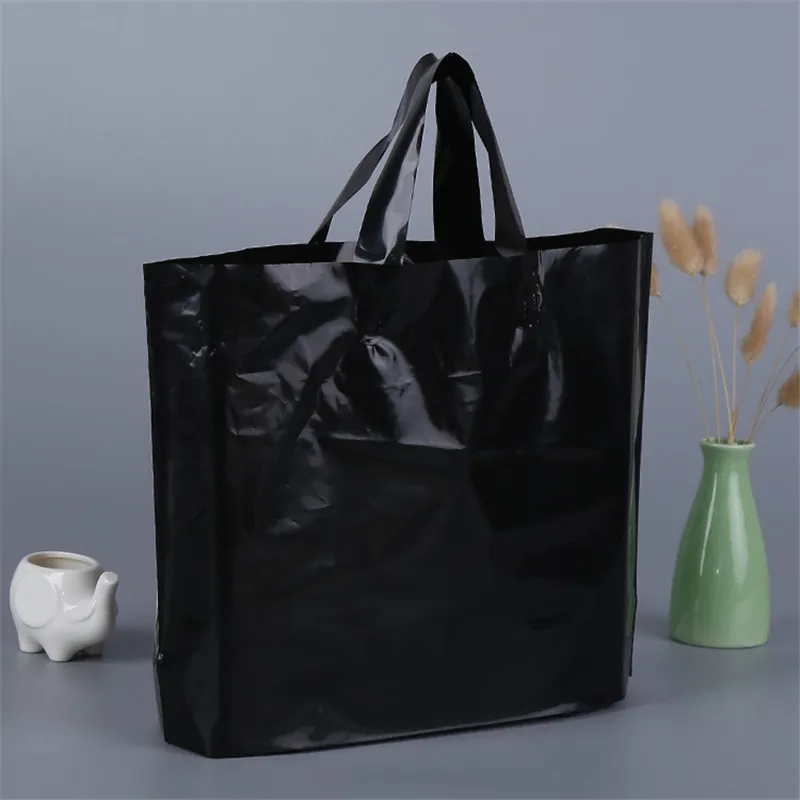 Custom logo printed plastic packing shopping bags with handle,customized garment/clothing/gift packaging bag LZ0773