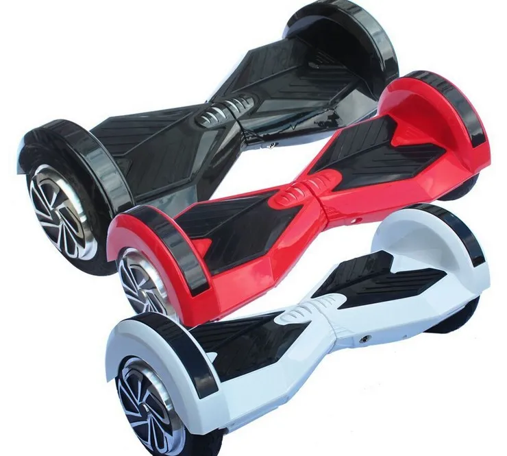 سكوتر الكروم أدى على الجانب الكهربائي hoverboard الرصيد الذاتي سكوتر 8 بوصة بطارية سامسونج 4400mAh سكوتر كهربائي موازنة سكوتر