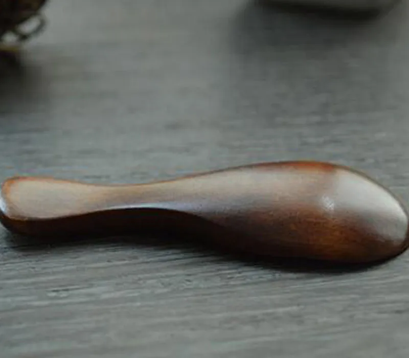 Wooden Mini-spoon, Schima Superba Small Teaspoon Originality Cooking Tools Wooden Dinnerware Burlywood 8*3.5cm 