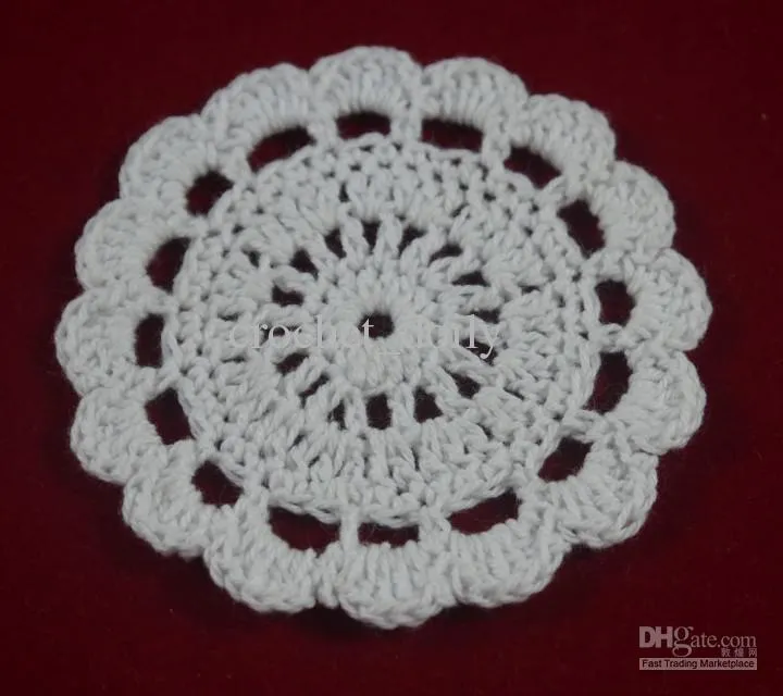 Wholesale - 100% cotton hand made crochet doily table cloth, 6 designs custom, wedding decoration crochet applique ZJ001