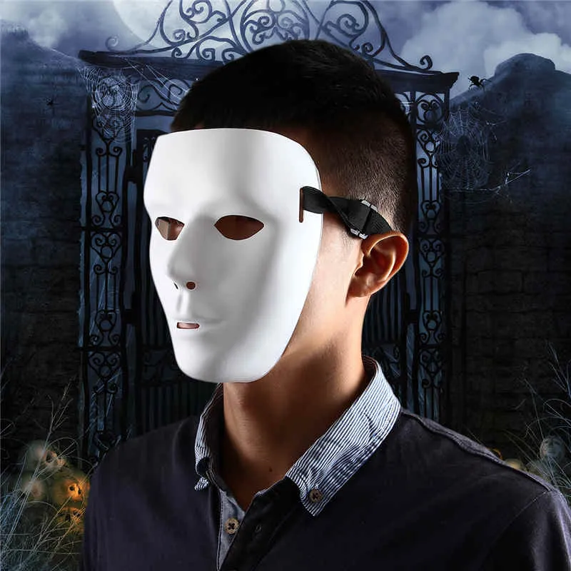 Leere Maske Jabbawockeez Hip Hop Weiße Maske Venezianischer Karneval Mardi Gras Masken Für Halloween Maskenbälle Cosplay Kostüm Festliche Party