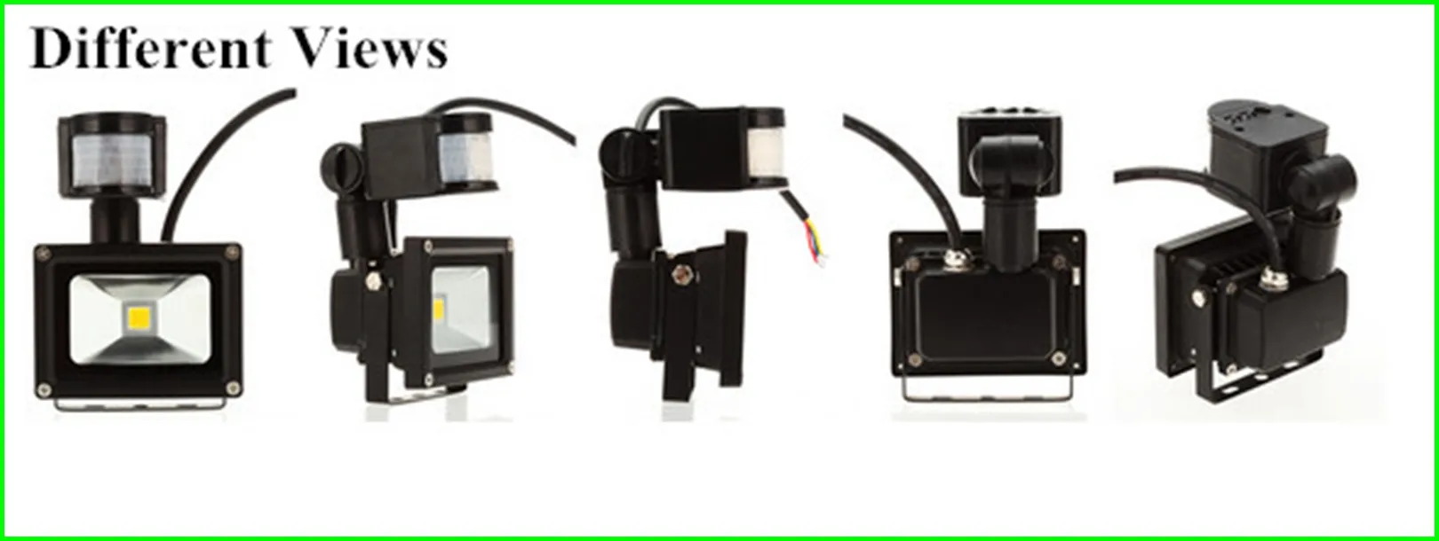 10 W 20 W 30 W 50 W PIR LED Işıklandırmalı Hareket Dedektif Sensörü Açık Peyzaj LED Sel Işık Lambası Su Geçirmez IP65 85-265V Bahçe Işık