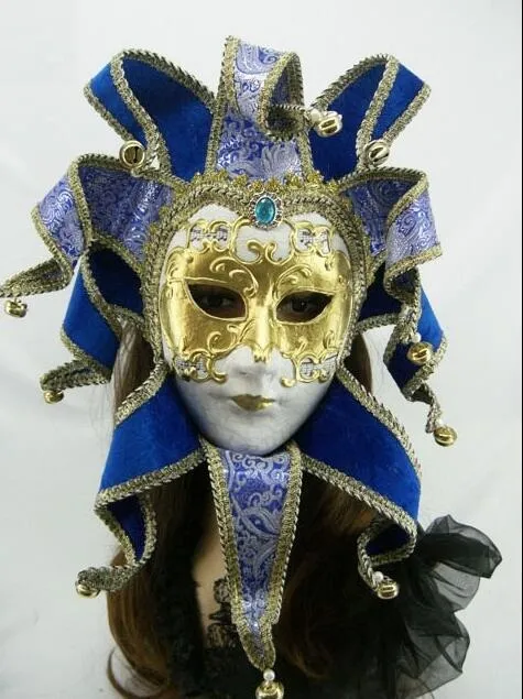 Enkelt paket Brasilien karnevalsmask i Venedig Karneval Musik Stil Hand Rita tredimensionell kornmaskerad mask Gratis frakt FD05