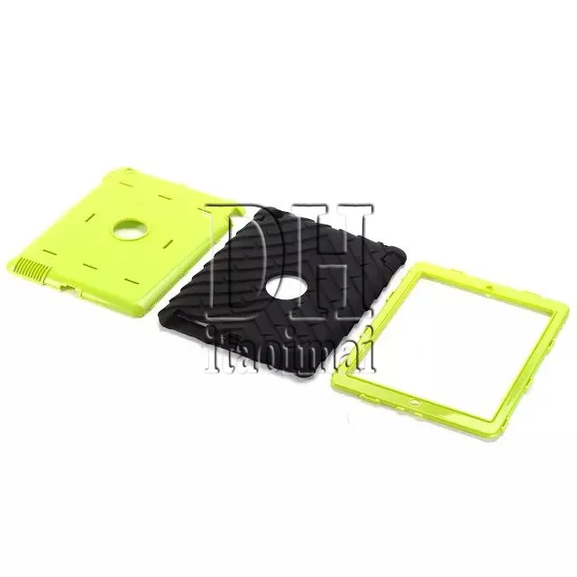 3 em 1 Defensor Improto à prova de choque Capa de silicone resistente extrema extrema capa para ipad 2 3 4 mini 4 DHL 