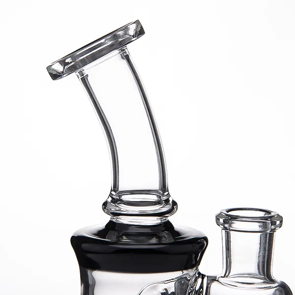 Szklany wieszak na paznokci szklane bongs fajki Dab Rigs Rigs Zlewki Prowerhead Bubbler Rury wodne z wysokiej jakości HQG033